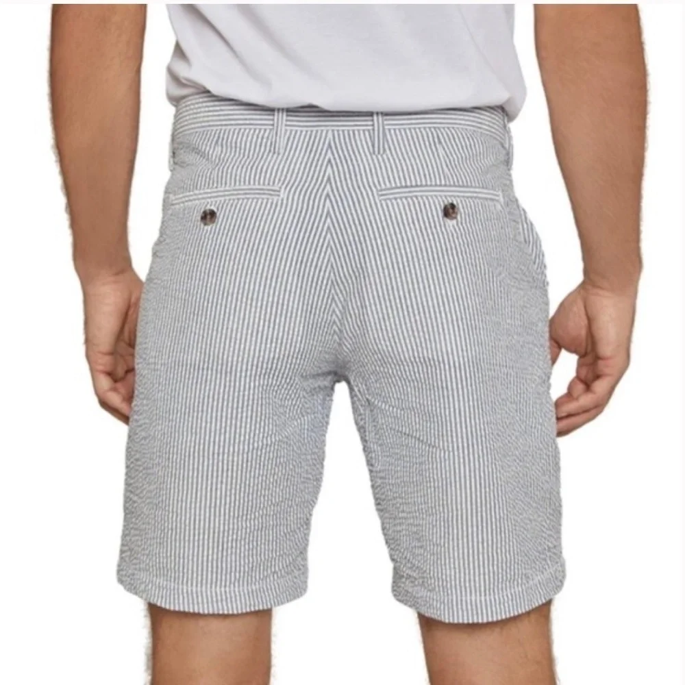 J. Hilburn Seersucker Shorts